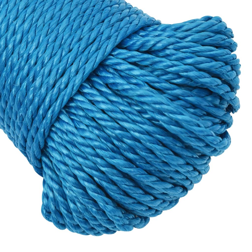 vidaXL Pracovní lano modré 3 mm 50 m polypropylen