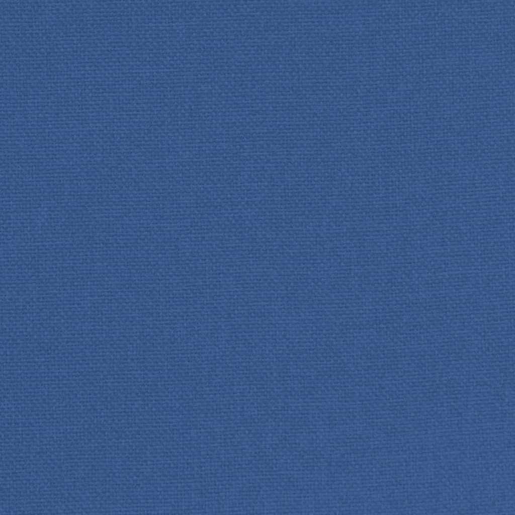 vidaXL Klubové křeslo s podnožkou modré textil