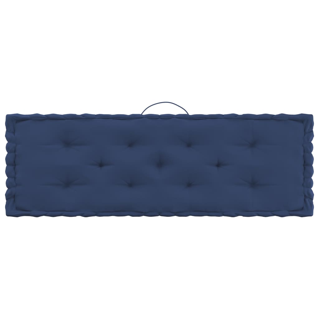 vidaXL Podušky na nábytek z palet 7 ks světle námořnické modré bavlna