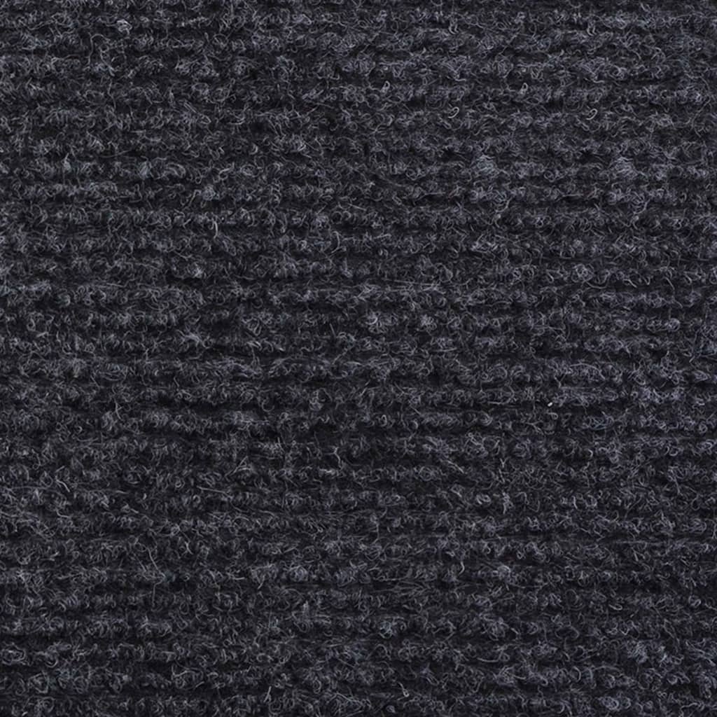 vidaXL Výstavářský koberec vroubkovaný 1,2 x 15 m antracitový
