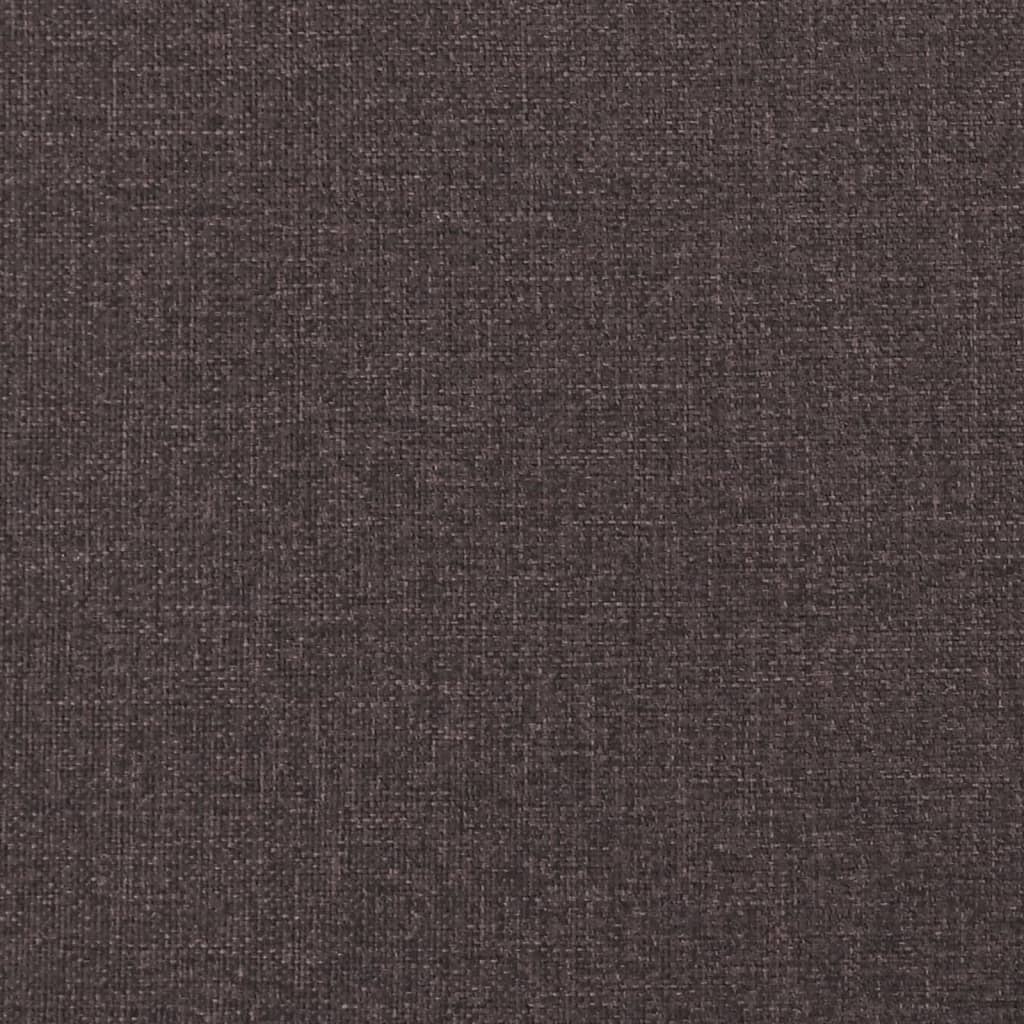 vidaXL Pohovka 3místná tmavě hnědá textil