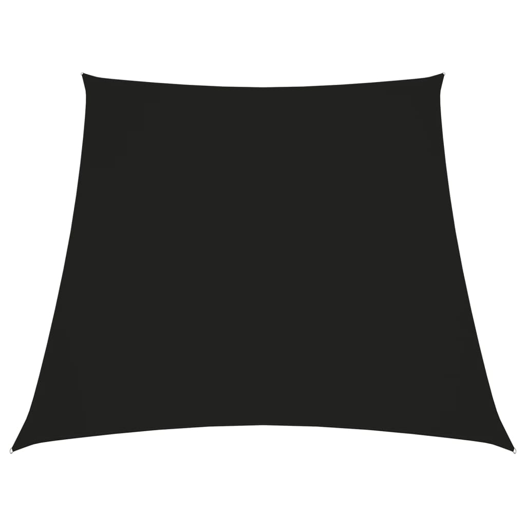 vidaXL Stínící plachta oxfordská látka lichoběžníková 4/5 x 4 m černá