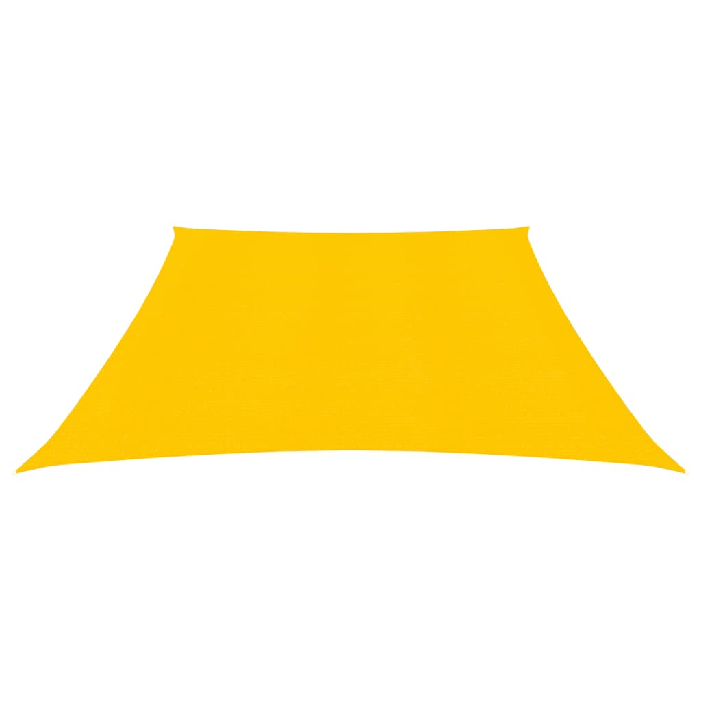 vidaXL Stínící plachta 160 g/m² žlutá 3/4 x 3 m HDPE