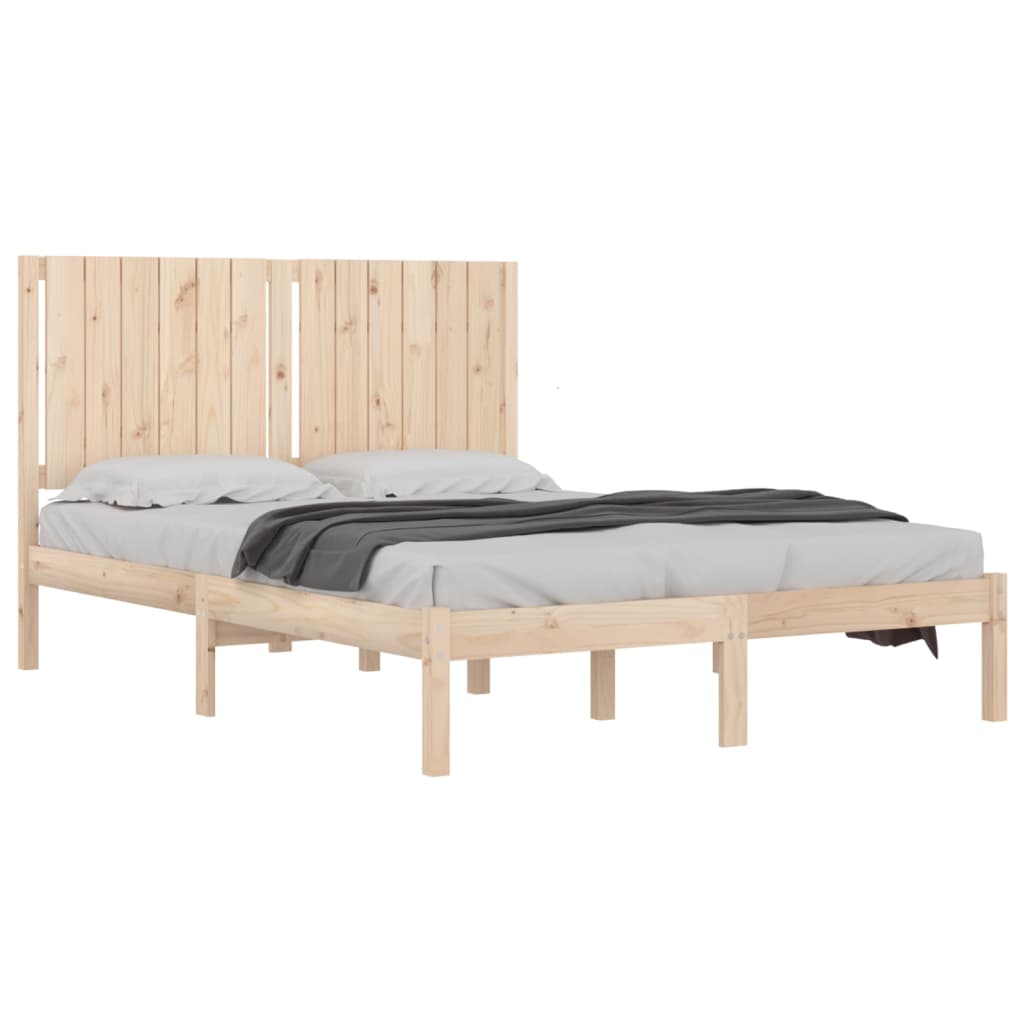vidaXL Rám postele masivní borovice 135 x 190 cm Double