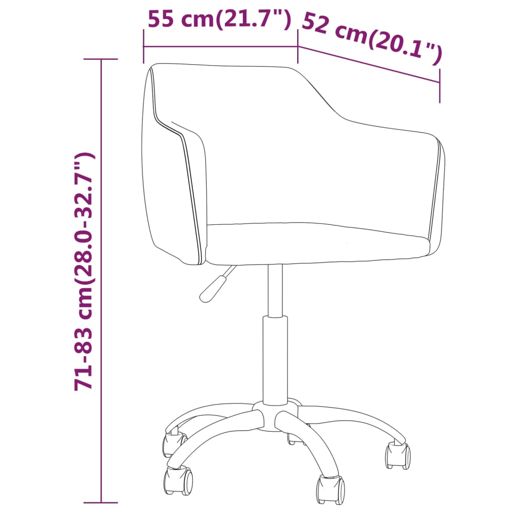 vidaXL Otočné jídelní židle 4 ks hnědé samet