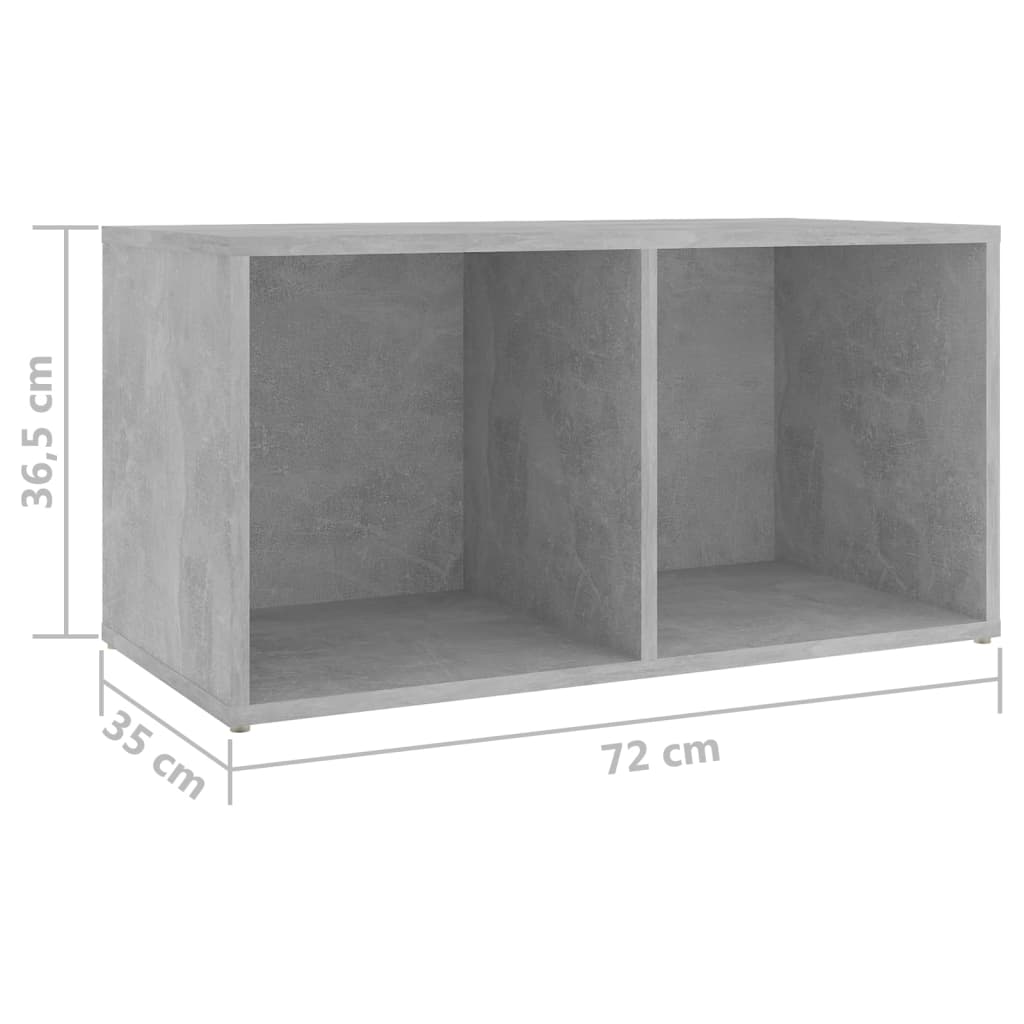 vidaXL 6dílný set TV skříněk betonově šedý dřevotříska