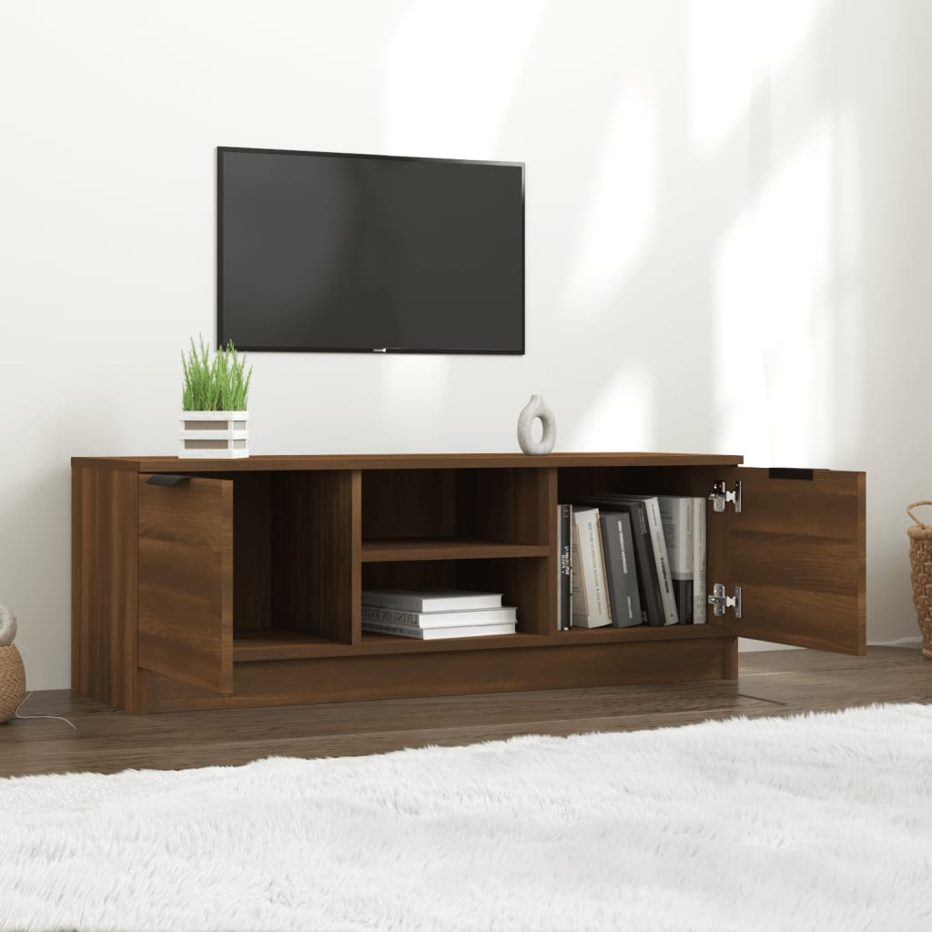 vidaXL TV skříňka hnědý dub 102 x 35 x 36,5 cm kompozitní dřevo