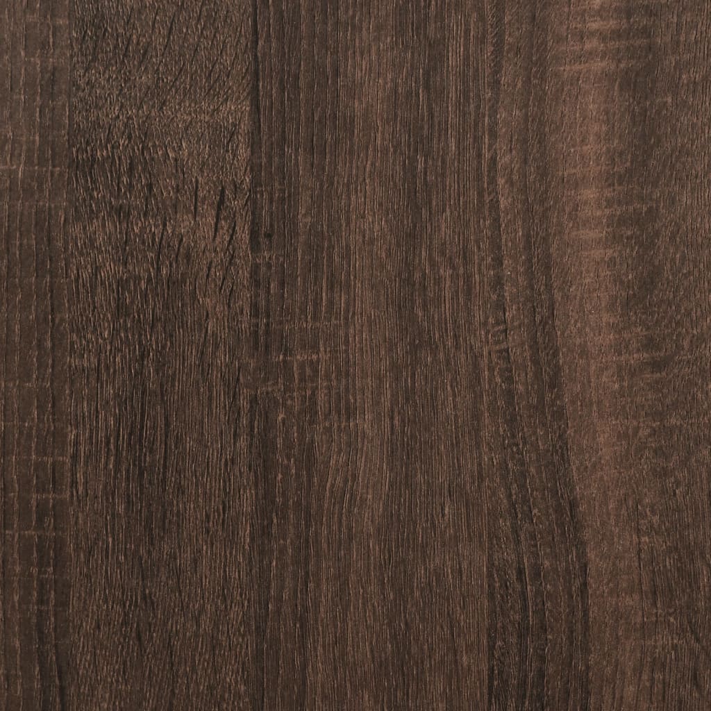 vidaXL Botník hnědý dub 80 x 21 x 125,5 cm kompozitní dřevo