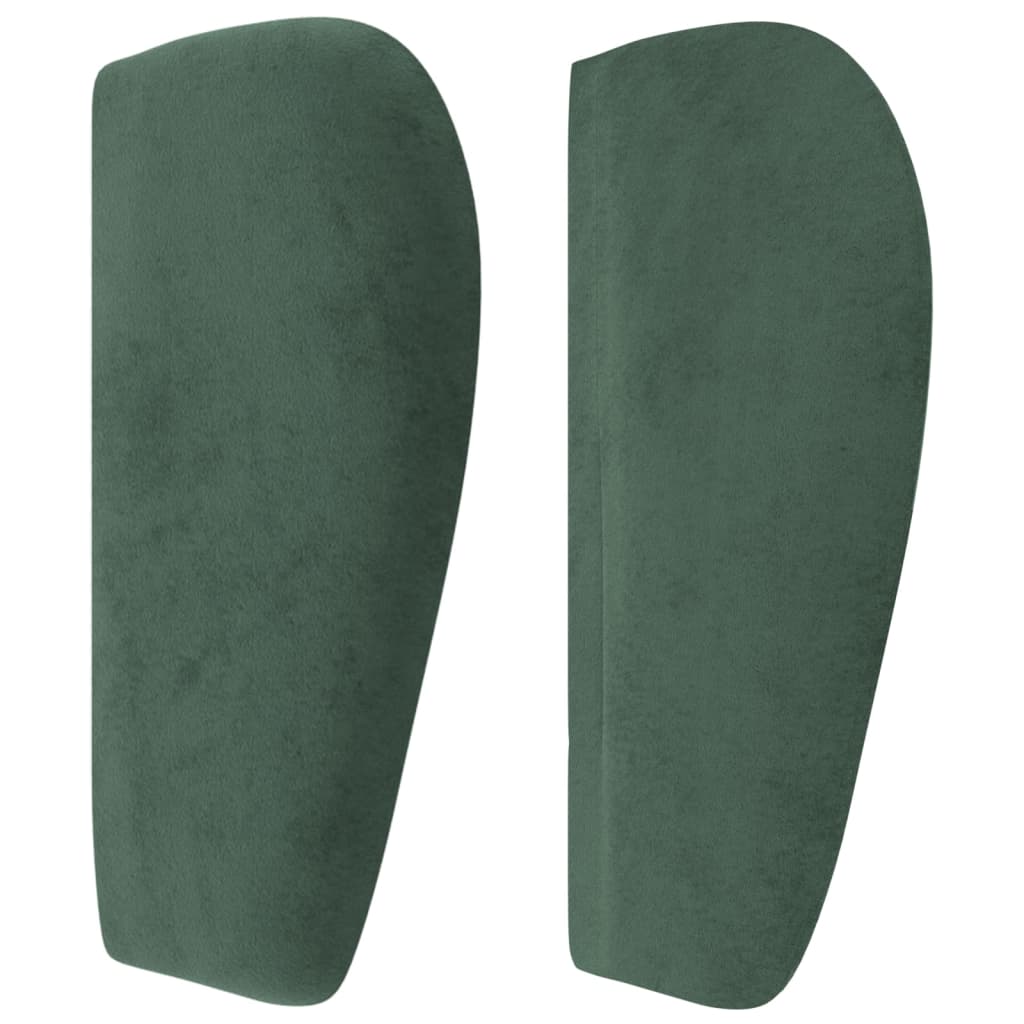 vidaXL Čelo postele typu ušák tmavě zelené 83x23x78/88 cm samet