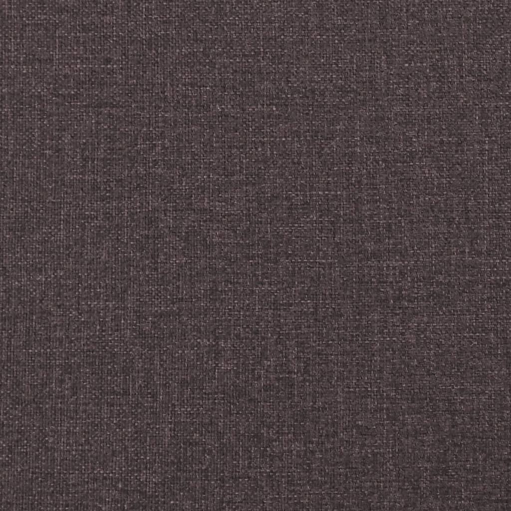 vidaXL Chesterfield pohovka 3místná tmavě hnědá textil