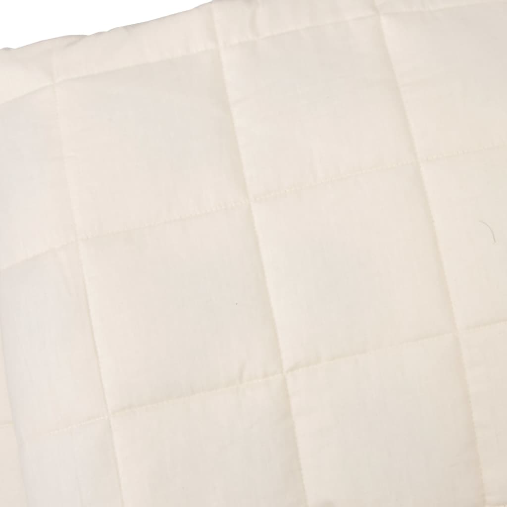 vidaXL Zátěžová deka světle krémová 120 x 180 cm 9 kg textil
