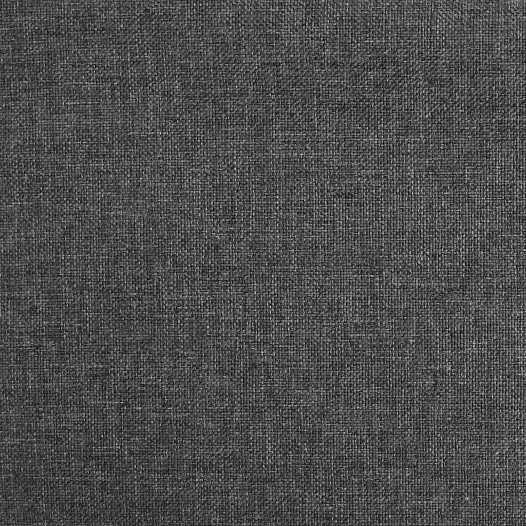 vidaXL Otočná jídelní židle tmavě šedá textil
