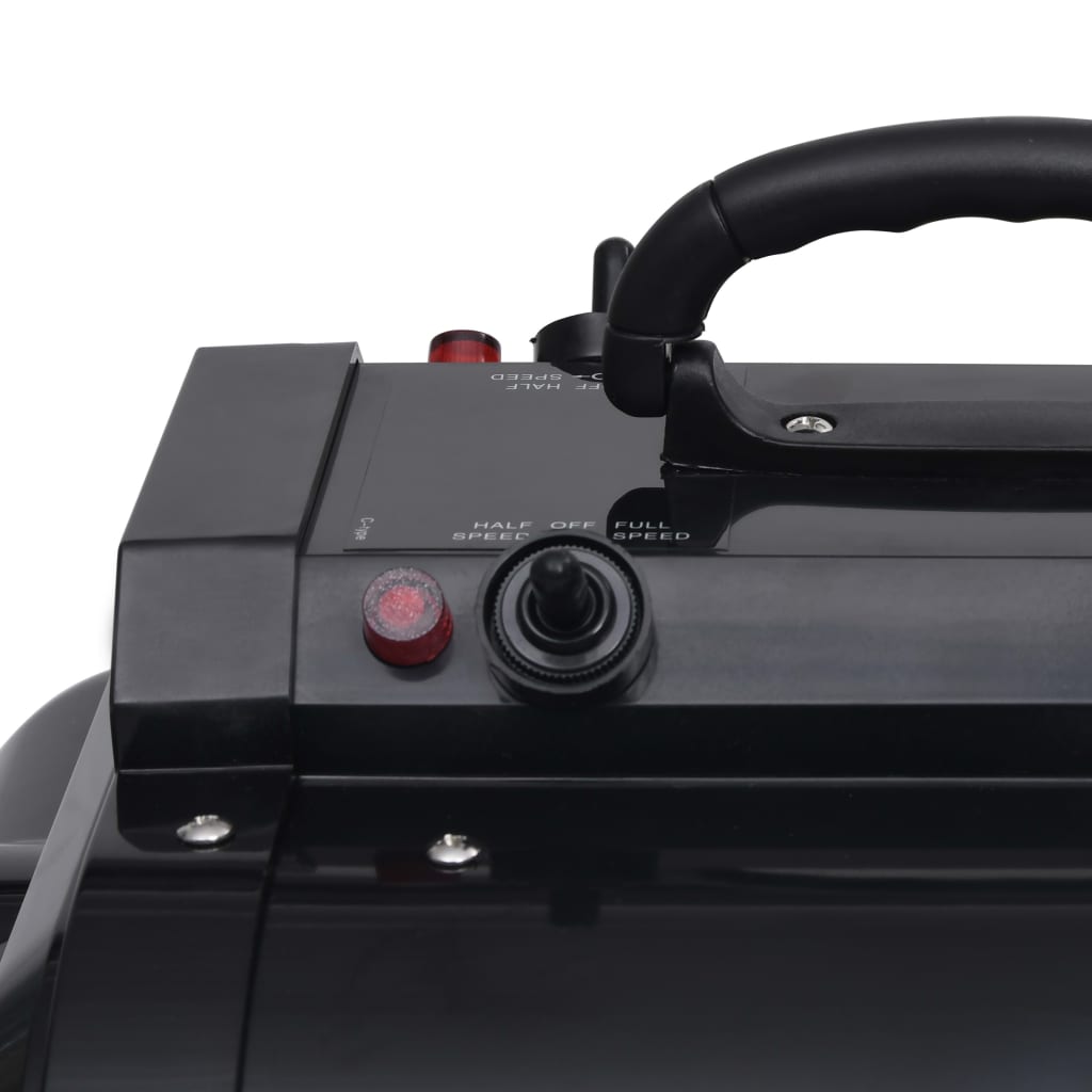 vidaXL Vysoušeč pro domácí mazlíčky dvojitý motor černý