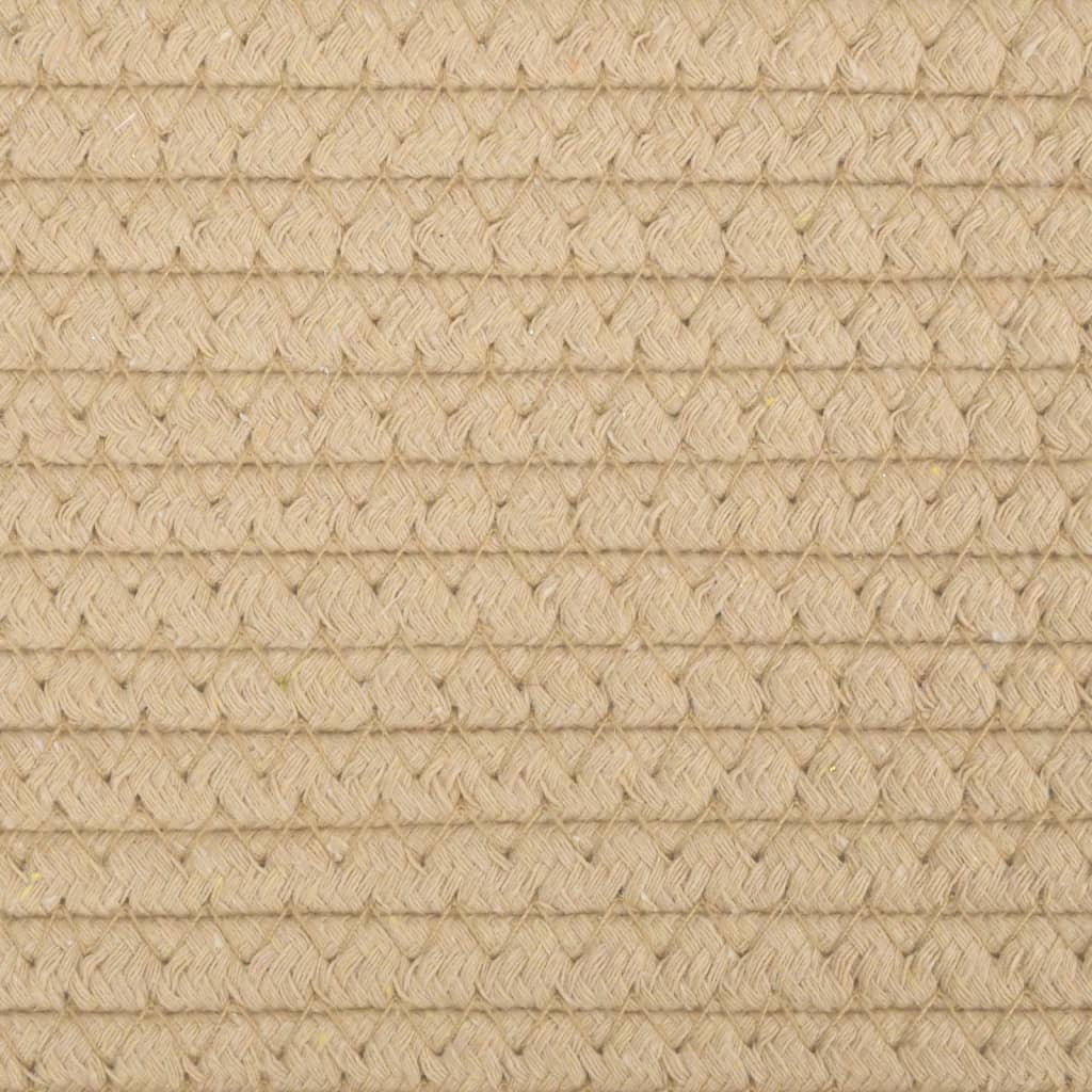 vidaXL Úložné koše 2 ks béžové a bílé Ø 28 x 28 cm bavlna