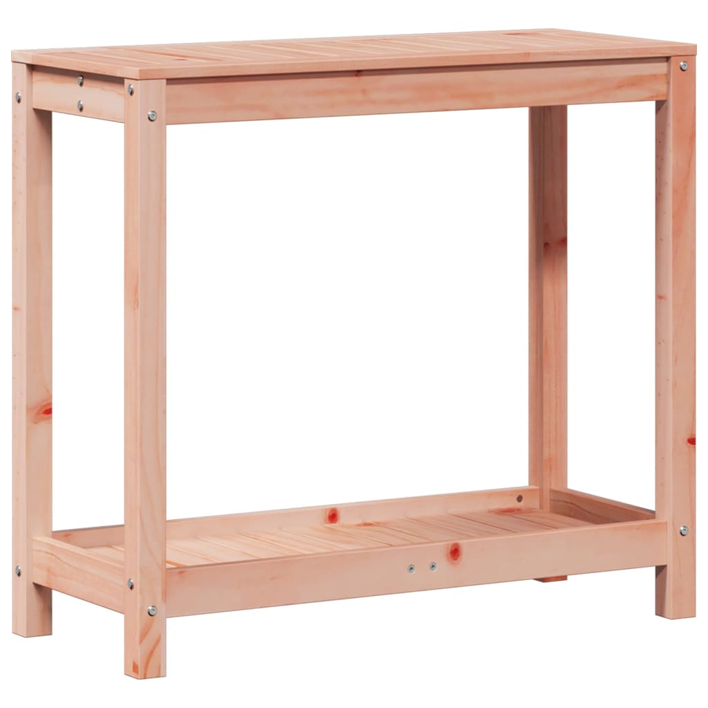 vidaXL Přesazovací stůl s policí 82,5x35x75 cm masivní dřevo douglasky