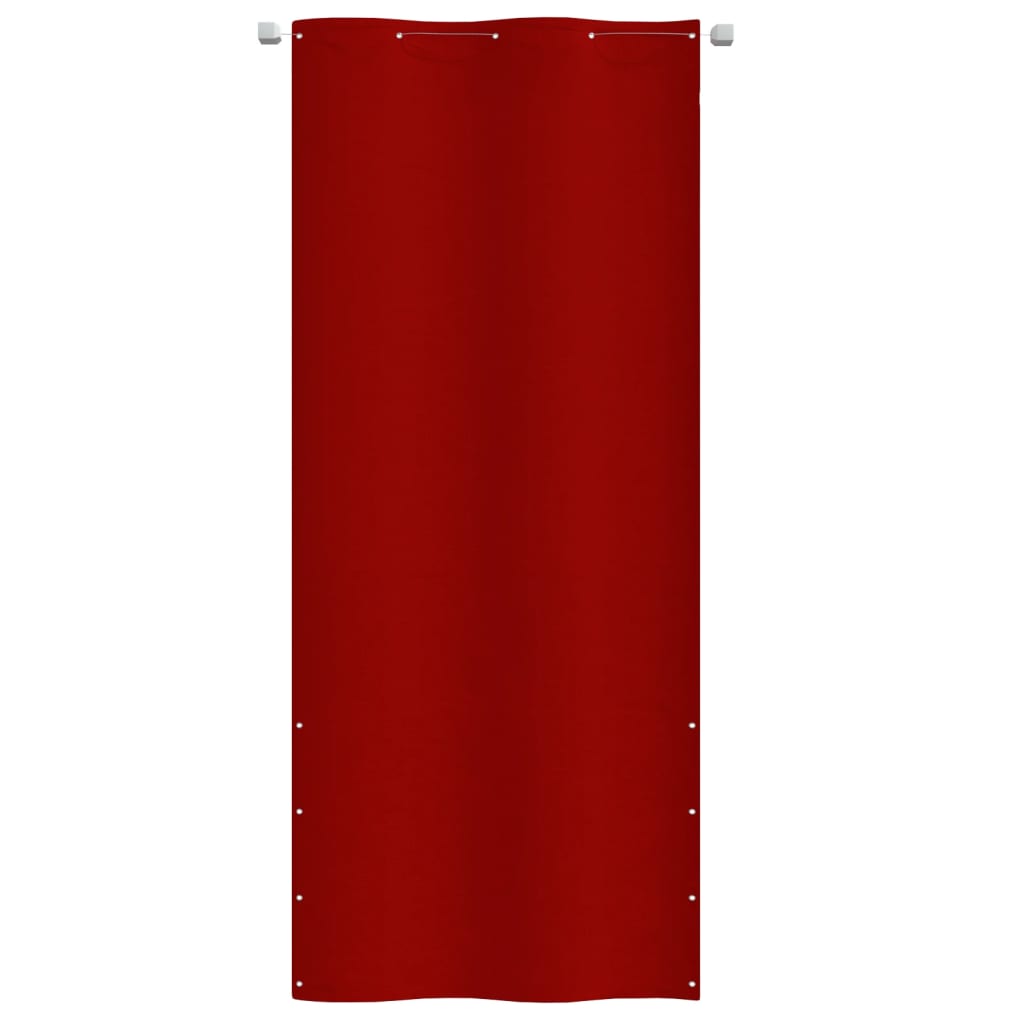 vidaXL Balkonová zástěna červená 100 x 240 cm oxfordská látka
