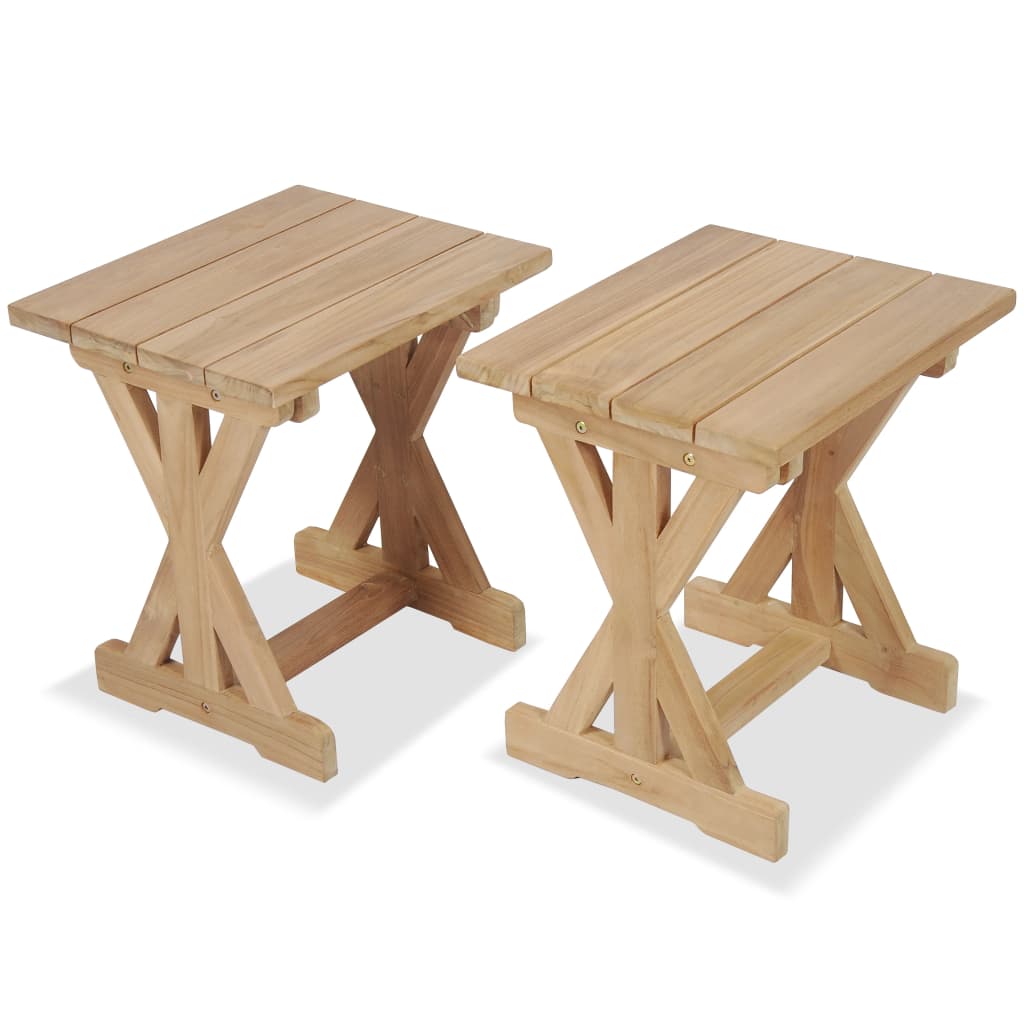 vidaXL Zahradní stoličky 2 ks 42 x 35 x 45 cm masivní teakové dřevo
