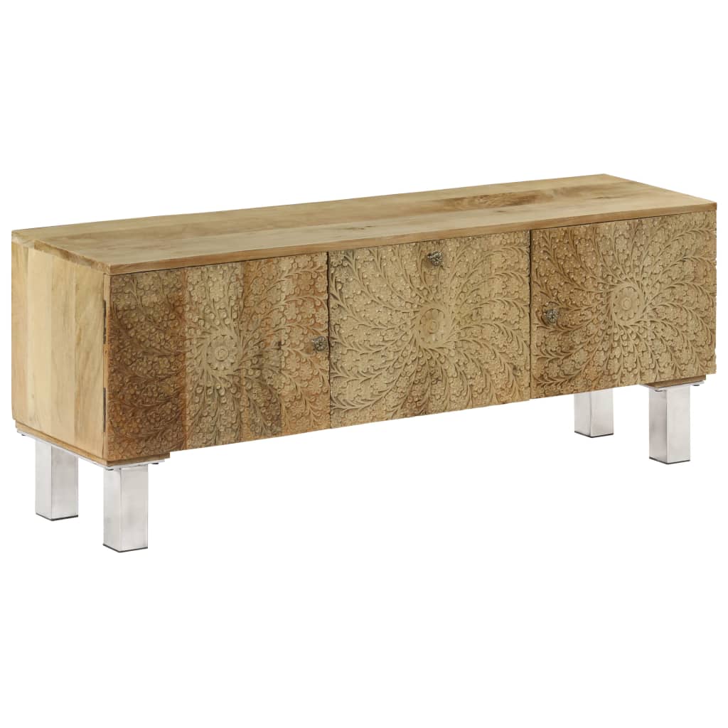 vidaXL TV stolek z masivního mangovníkového dřeva 118 x 30 x 45 cm