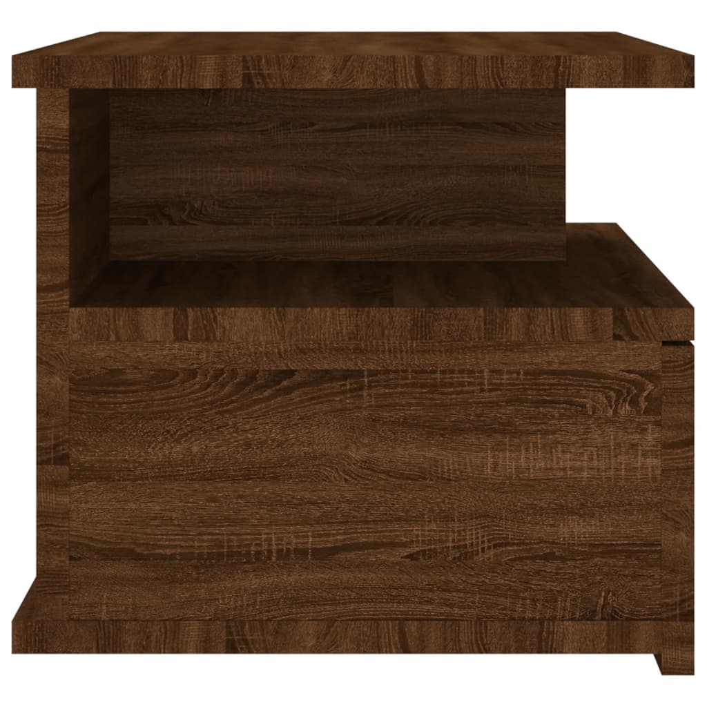 vidaXL Plovoucí noční stolek hnědý dub 40x31x27 cm kompozitní dřevo