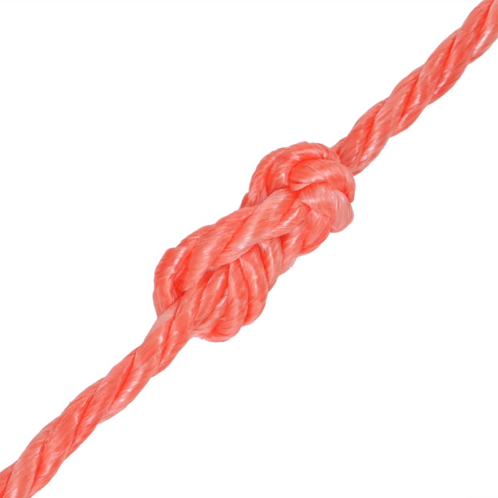 vidaXL Kroucené lano z polypropylenu 14 mm 250 m oranžové