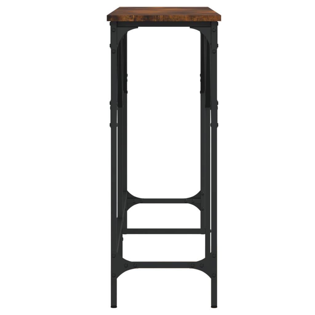 vidaXL Konzolový stolek kouřový dub 140 x 29 x 75 cm kompozitní dřevo