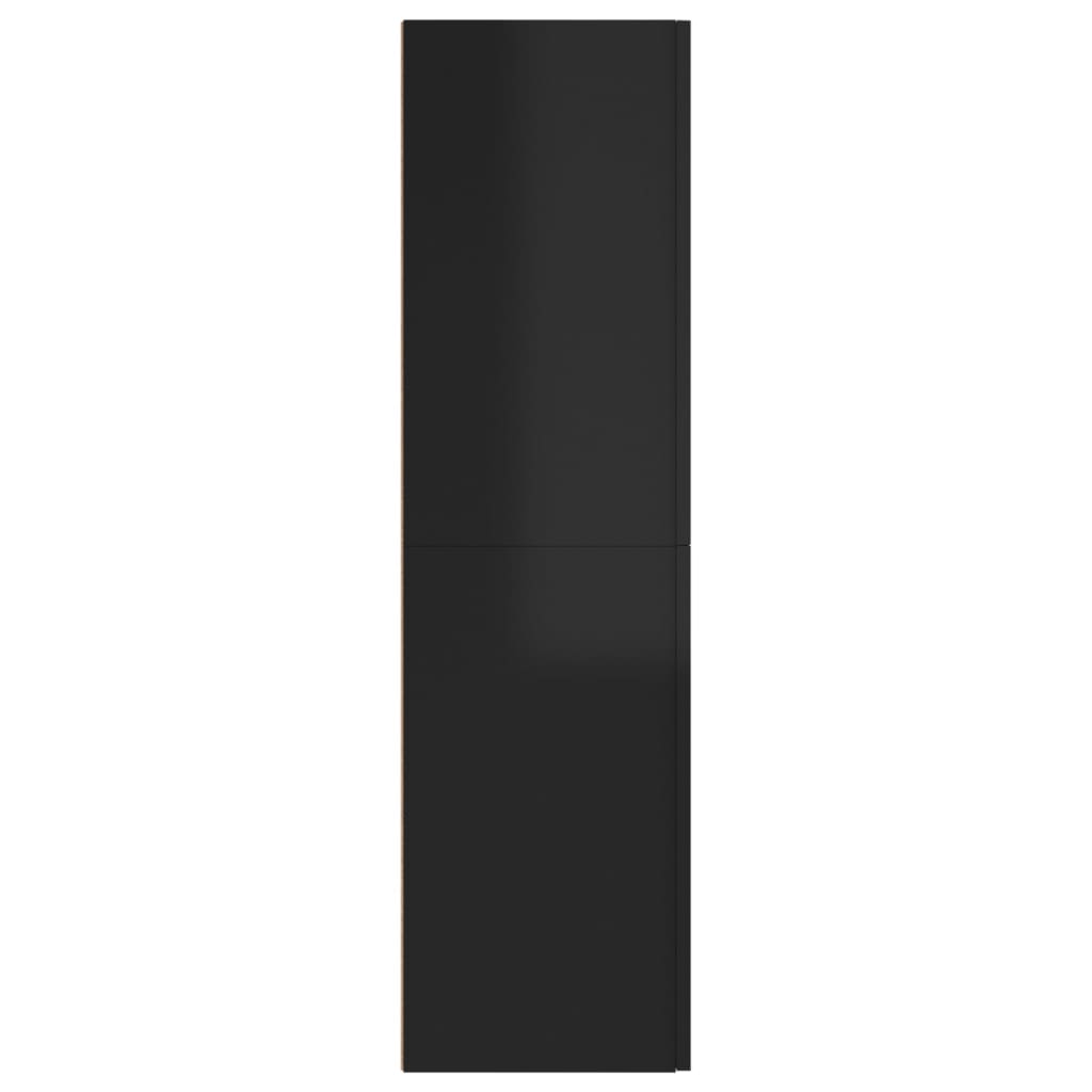 vidaXL TV stolek černý s vysokým leskem 30,5 x 30 x 110 cm dřevotříska