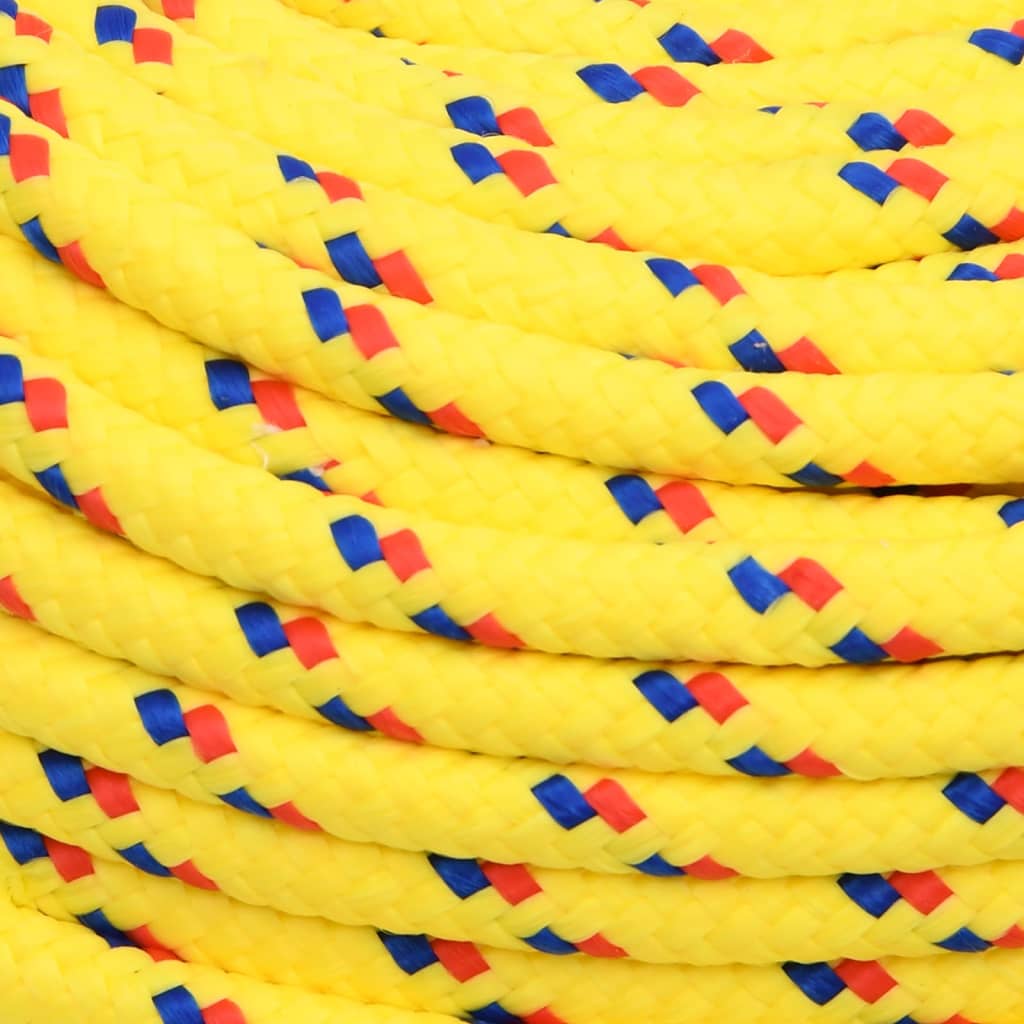 vidaXL Lodní lano žluté 10 mm 500 m polypropylen