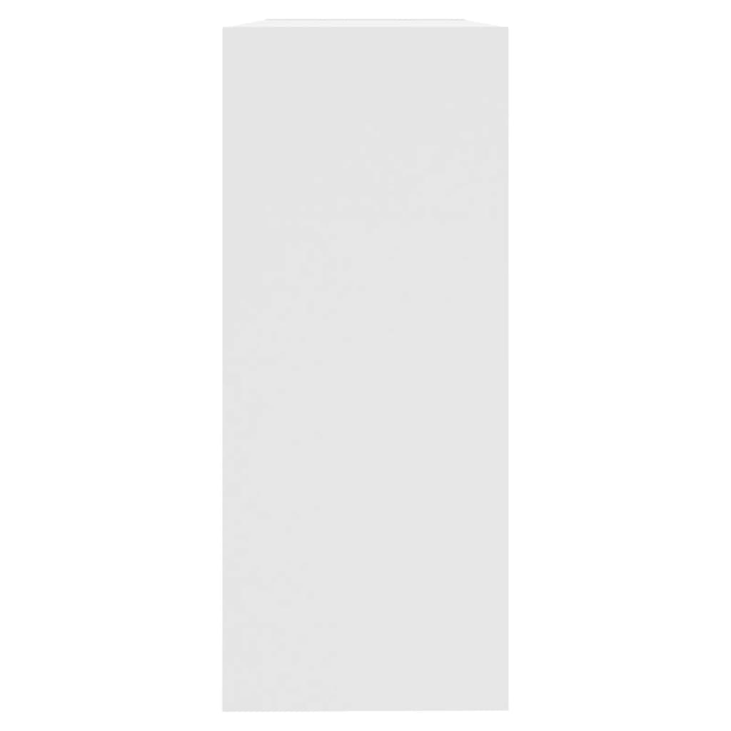 vidaXL Knihovna / dělicí stěna bílá 100 x 30 x 72 cm