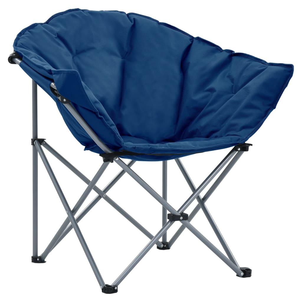 vidaXL Skládací měsíční židle 2 ks modré