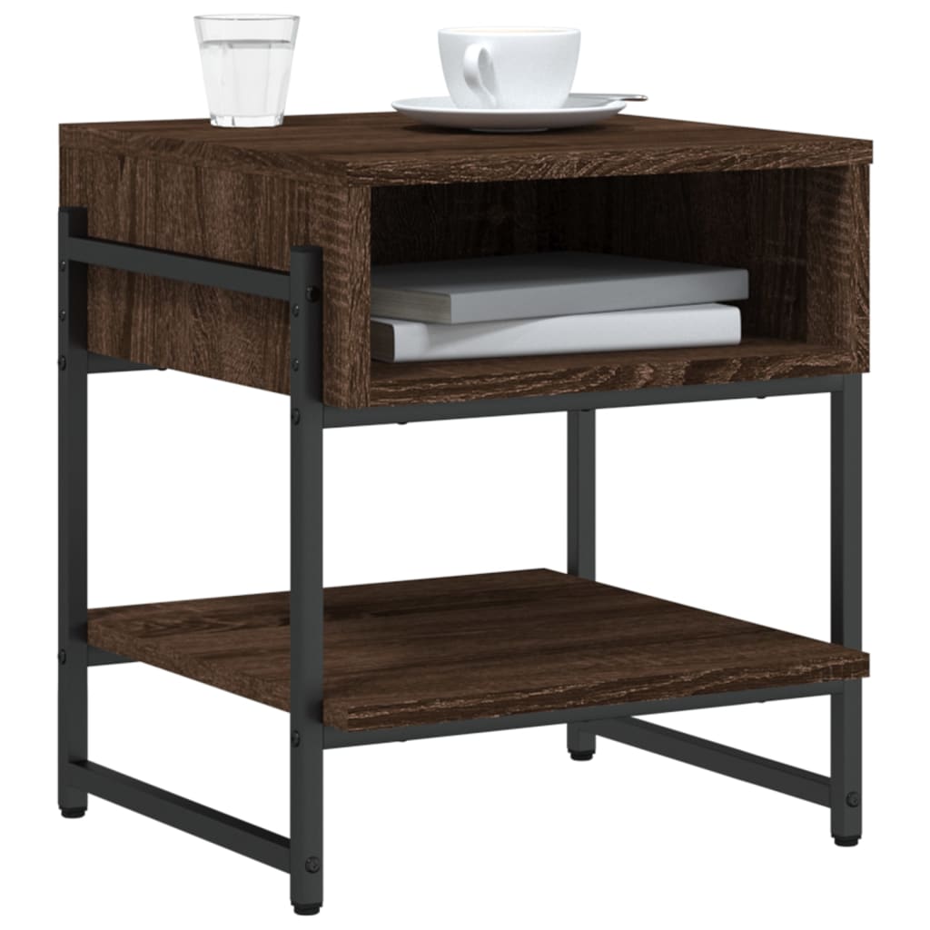 vidaXL Konferenční stolek hnědý dub 40 x 40 x 45 cm kompozitní dřevo