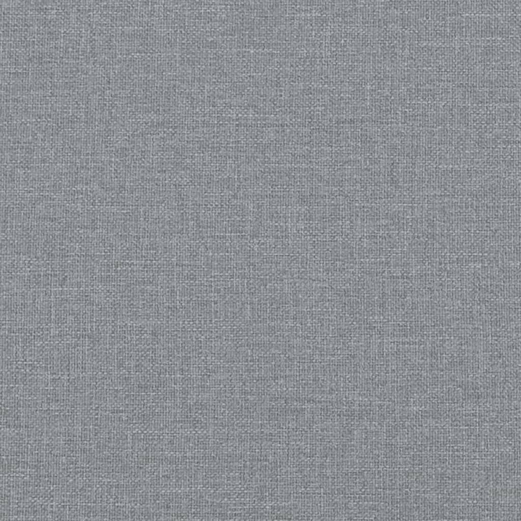 vidaXL Lavice s polštáři světle šedá 113 x 64,5 x 75,5 cm textil