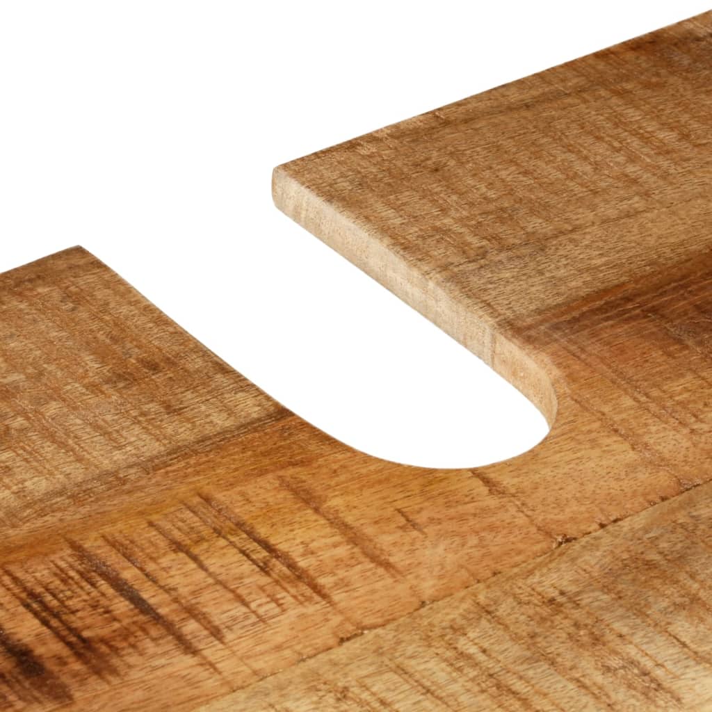 vidaXL 3dílná koupelnová sestava železo a masivní mangovníkové dřevo