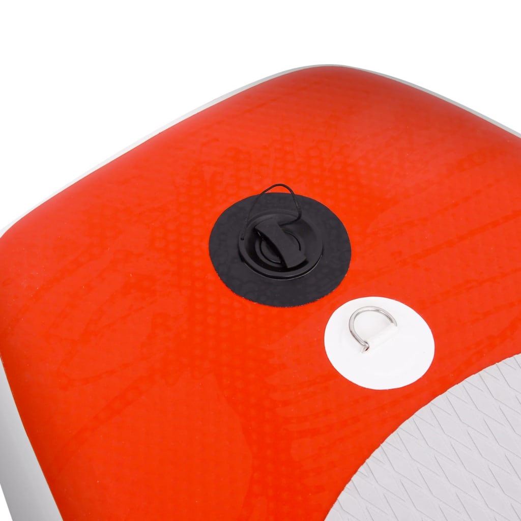vidaXL Nafukovací SUP paddleboard a příslušenství červený 300x76x10cm