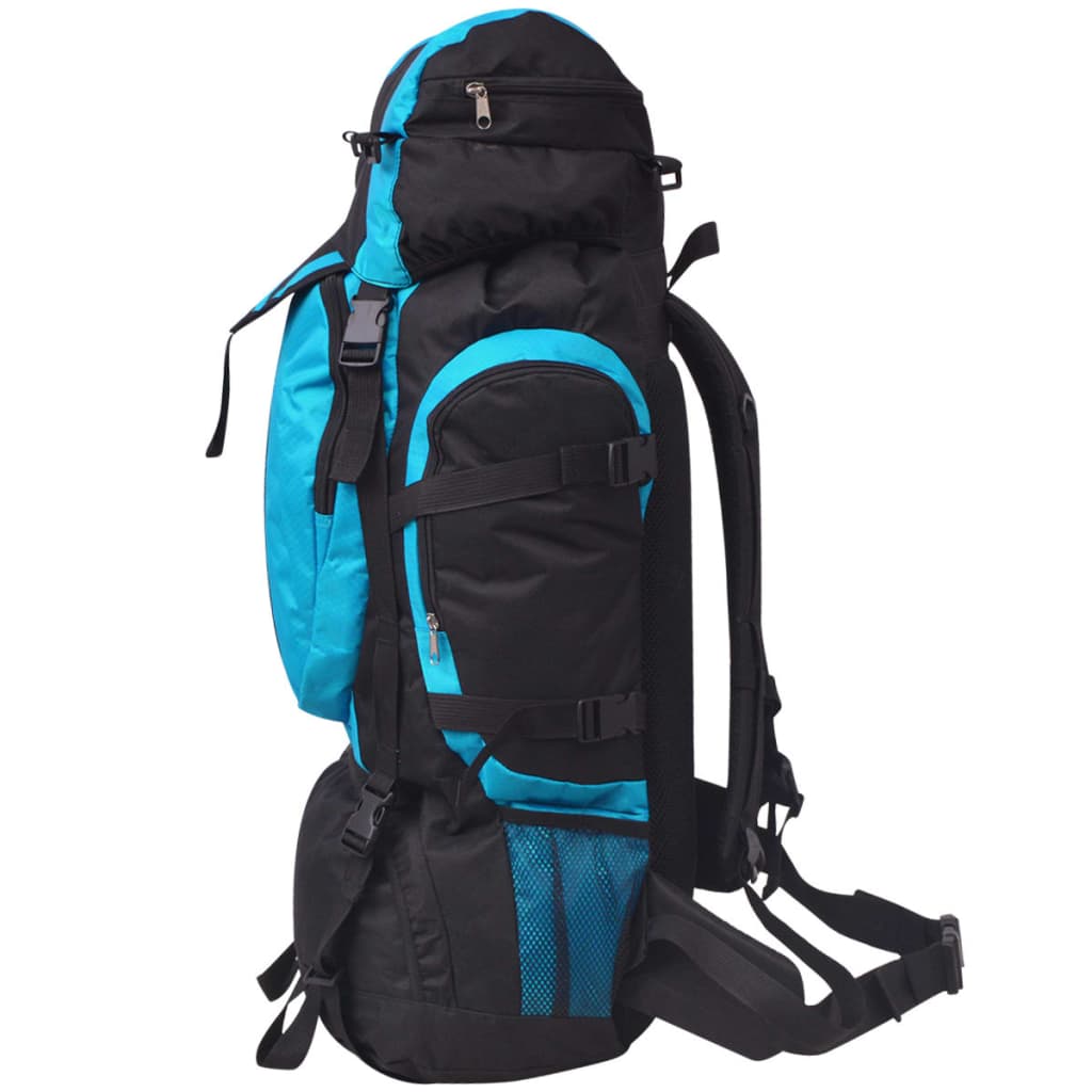 vidaXL Outdoorový batoh XXL 75 l černý a modrý