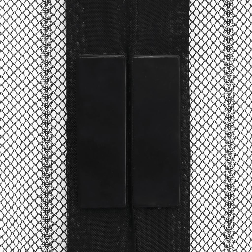 vidaXL Závěs do dveří proti hmyzu 210 x 100 cm magnetický černý