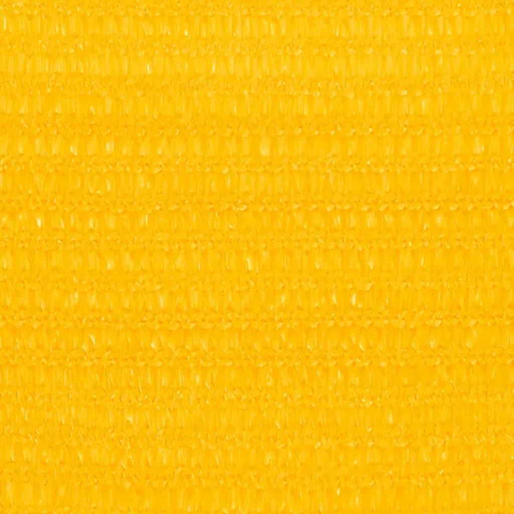 vidaXL Stínící plachta 160 g/m² žlutá 3 x 4 x 5 m HDPE