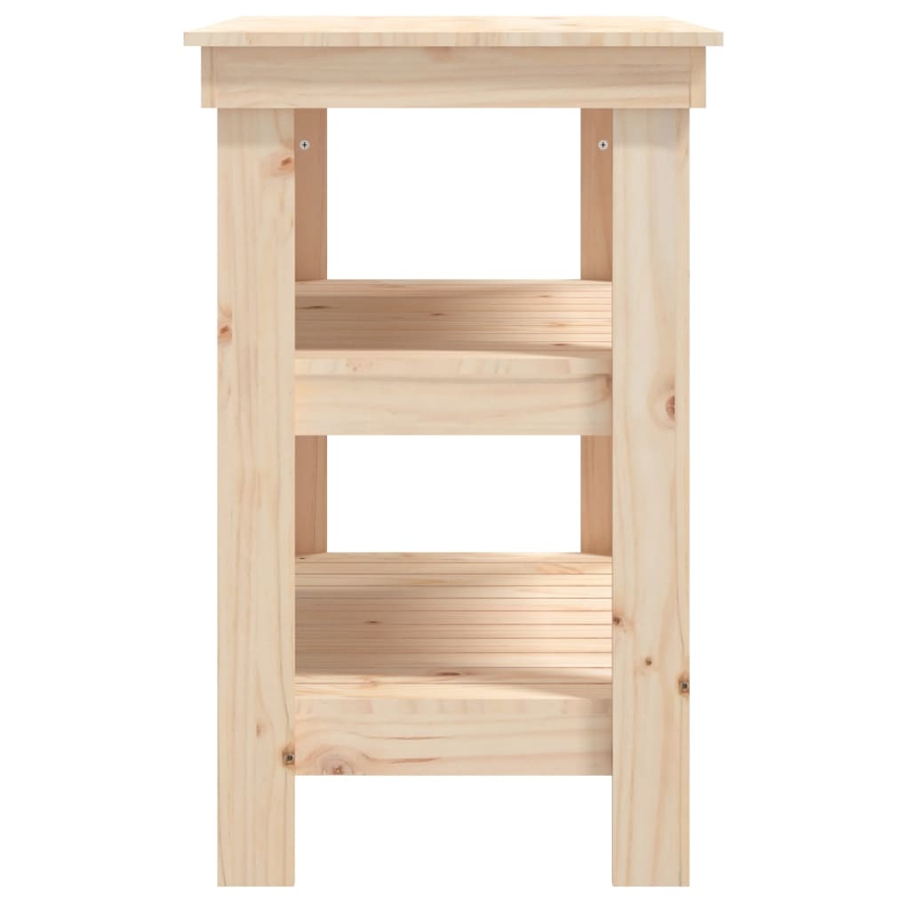 vidaXL Dílenský stůl 78,5 x 50 x 80 cm masivní borové dřevo