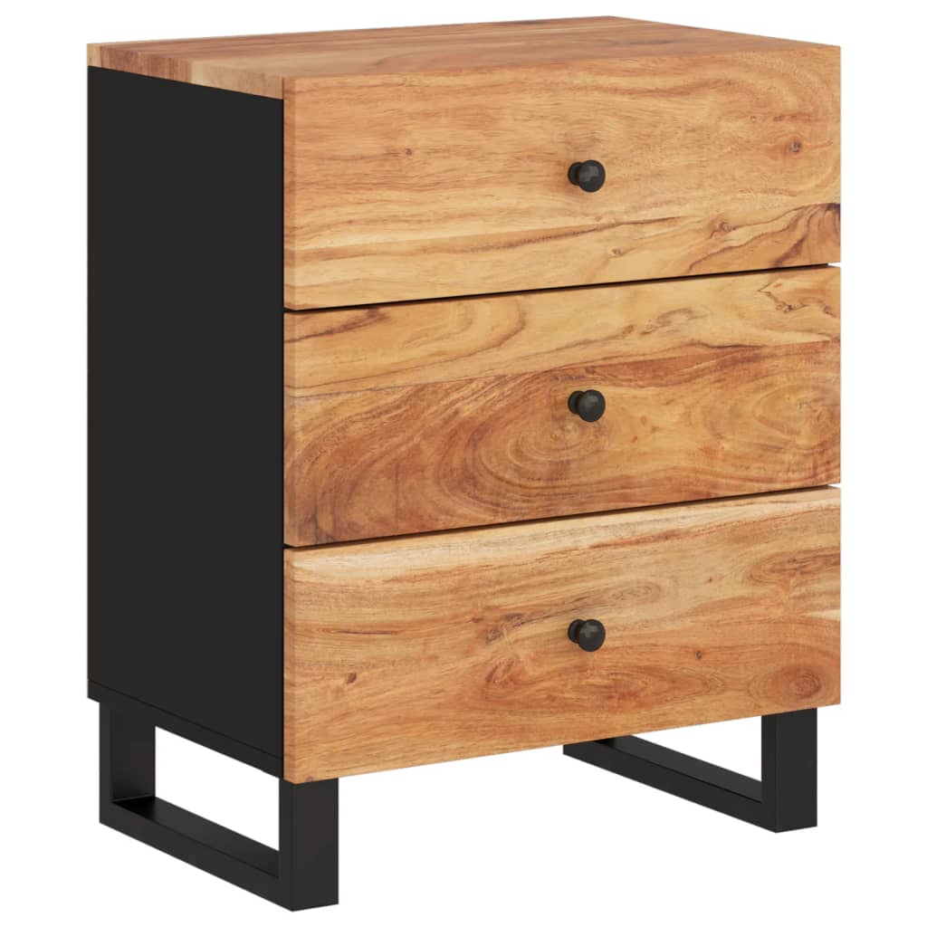 vidaXL Noční stolek 50x33x62 cm masivní akácie a kompozitní dřevo