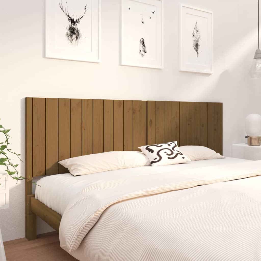 vidaXL Čelo postele medově hnědé 205,5 x 4 x 100 cm masivní borovice