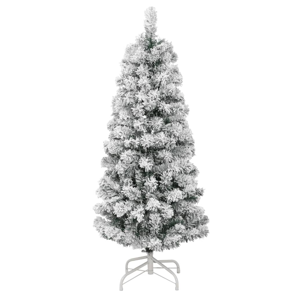 vidaXL Umělý sklápěcí vánoční stromek se sněhem 120 cm
