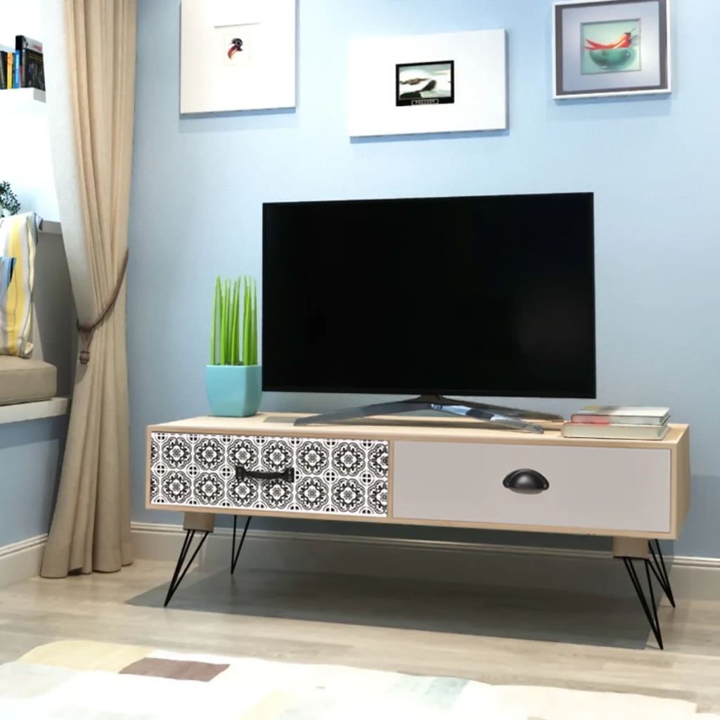 vidaXL TV / odkládací stolek 100x40x35 cm hnědý