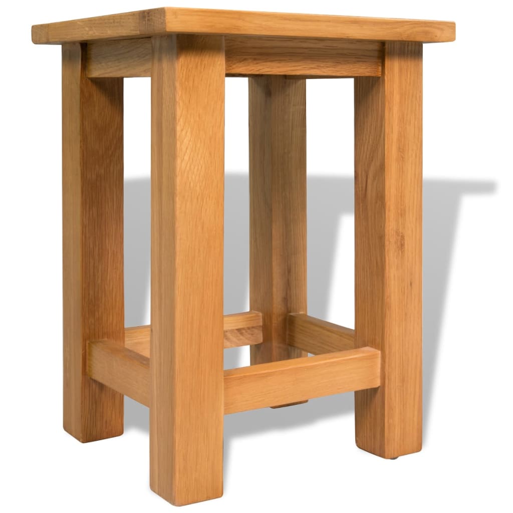 vidaXL Odkládací stolek 27 x 24 x 37 cm masivní dubové dřevo
