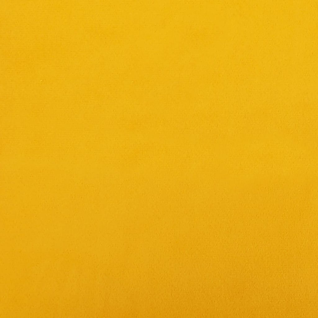 vidaXL Podnožka žlutá 78 x 56 x 32 cm samet