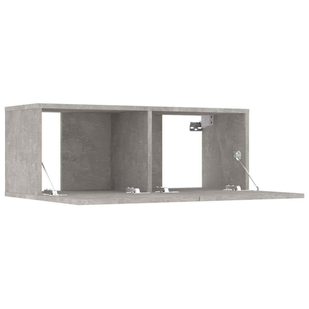 vidaXL 8dílný set TV skříněk betonově šedý kompozitní dřevo