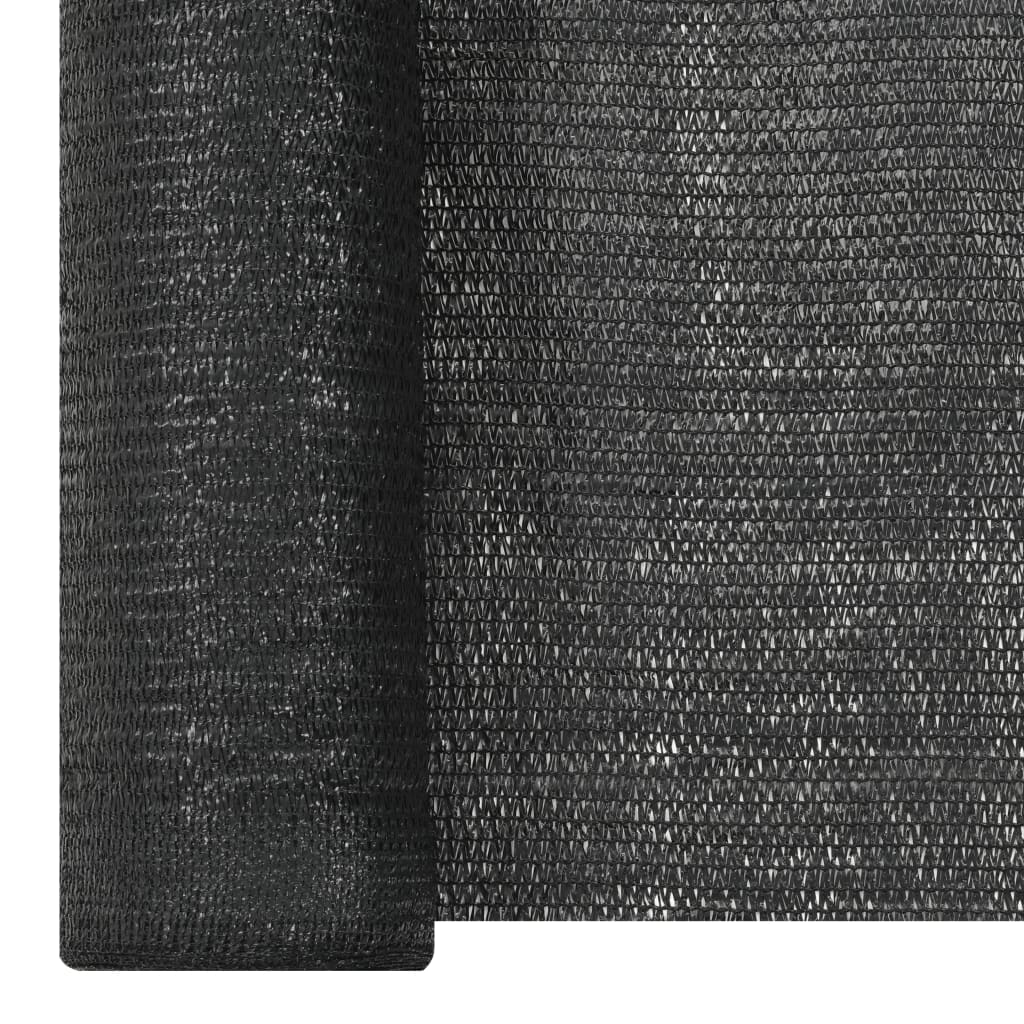 vidaXL Stínící tkanina černá 1,2 x 25 m HDPE 150 g/m²