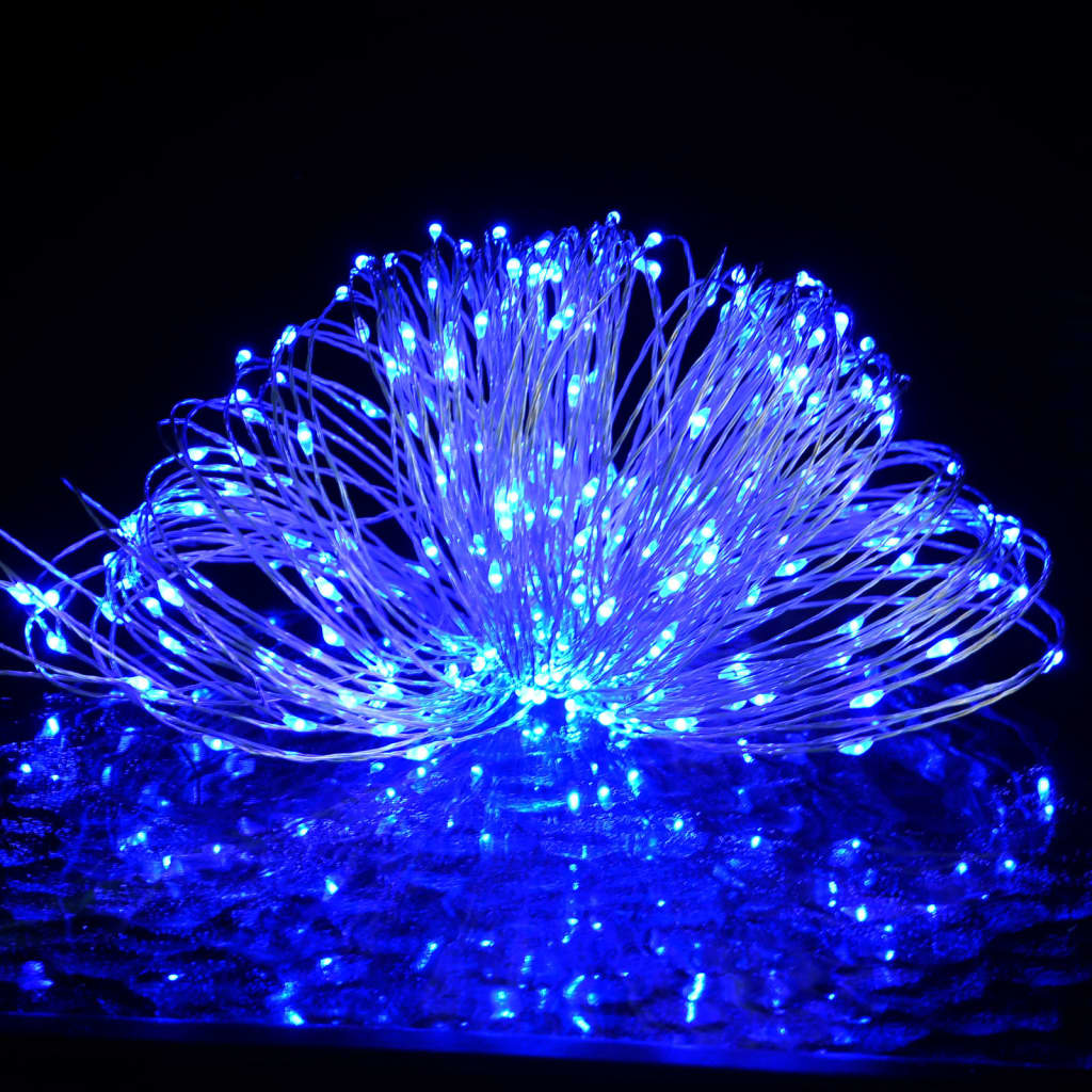 vidaXL Světelný LED řetěz se 150 LED diodami modrý 15 m