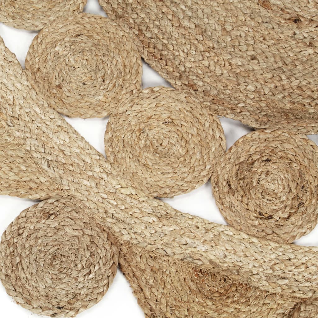 vidaXL Ručně vyrobený koberec pletená juta 150 cm