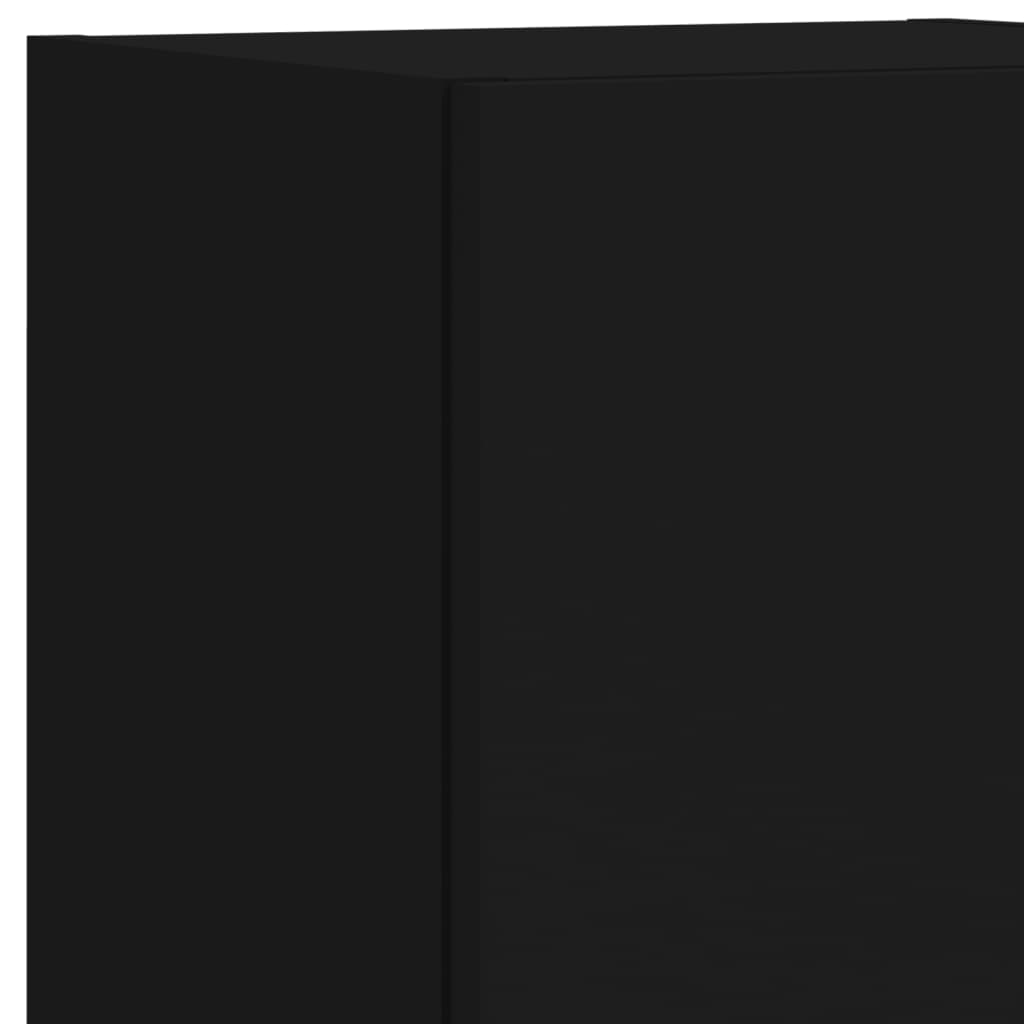 vidaXL TV skříňky s LED osvětlením 2 ks černé 30,5 x 30 x 102 cm