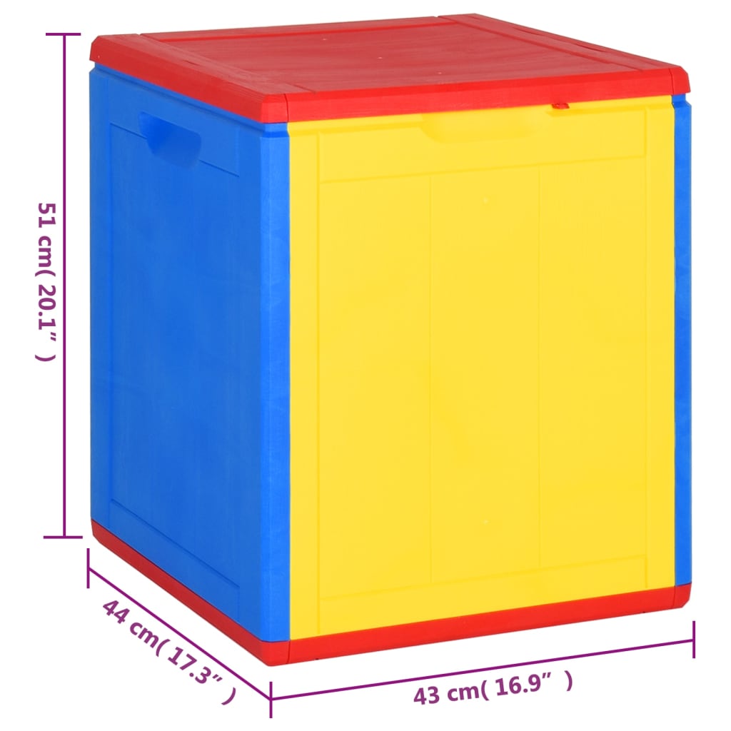 vidaXL Zahradní úložný box barevný PP ratan 90 l