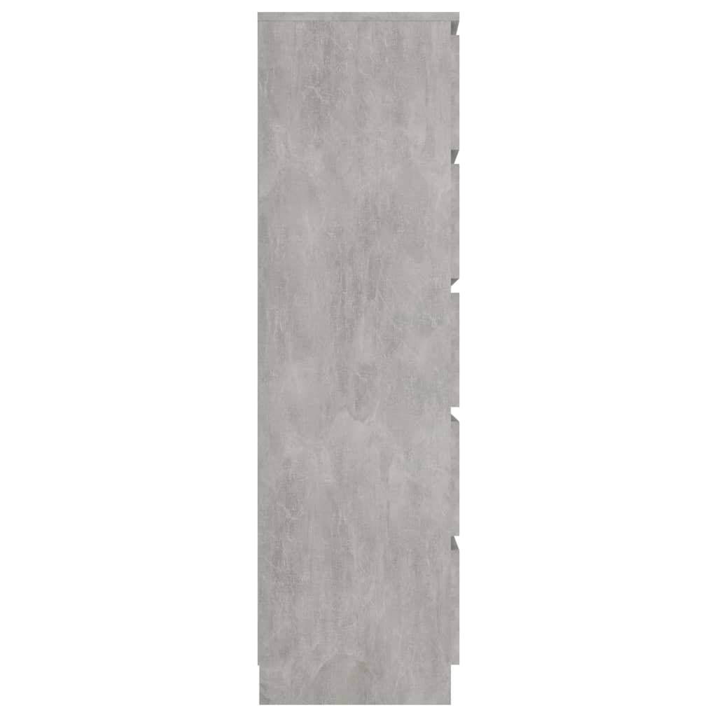 vidaZL Příborník se zásuvkami betonově šedý 60x35x121 cm dřevotříska